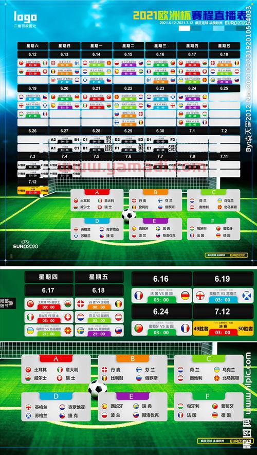 中央电视台欧洲杯赛程2021赛程表