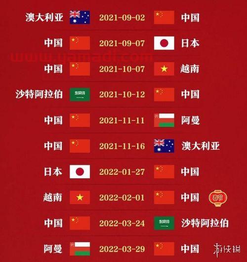 中国队赛程世界杯预选赛（中国队赛程世界杯预选赛结果）