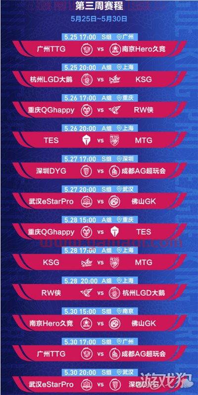 2021kpl春季赛程表第三轮（2021kpl春季赛赛程表第三轮）