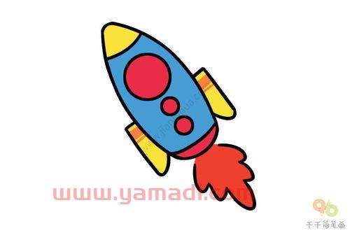 火箭的简笔画