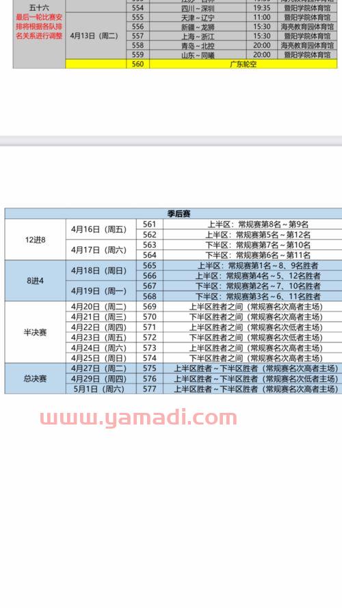 赛程表怎么看主客场CBA